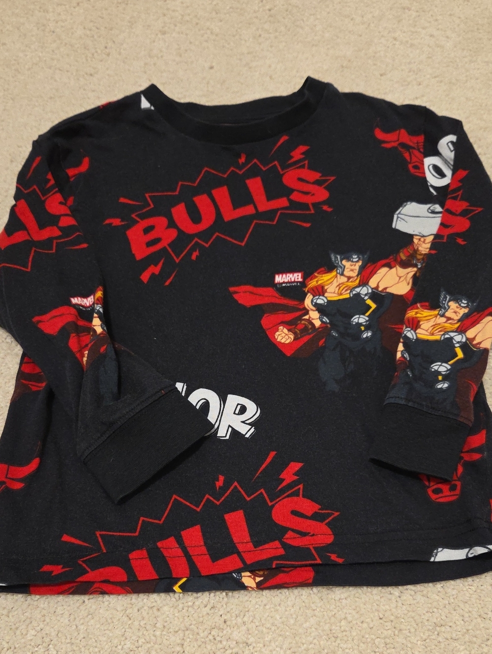 Chicago Bulls NBA Thor Marvel Long Sleeve